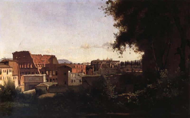 Corot Camille The theater from garden it Farnes Germany oil painting art